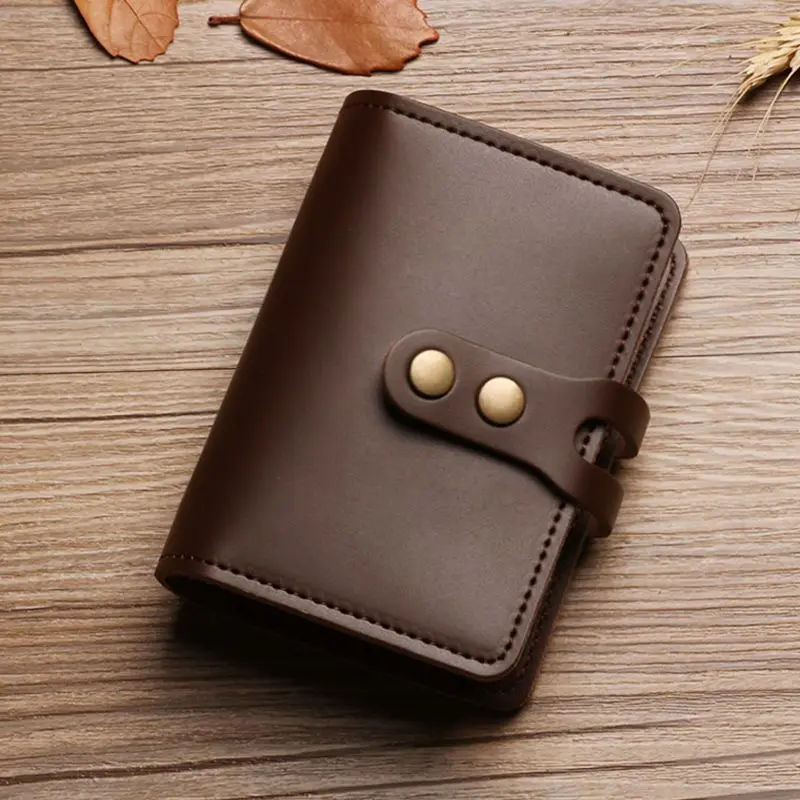 

Men's Wallet Business Card Holder Anti-theft ID Credit Card Holder Fashion Slim PU Leather Card Bag Pocket Case Coin Male Purses