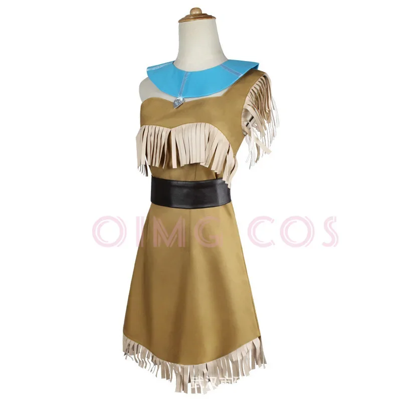 Pocahontas Costume Cosplay Carnevale Uniforme Halloween Anime Costumi da festa Gioco da donna in maschera - immagine 2
