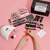 ROSALIND Nail Tools Sets Lamp Gel Polish Set For Manicure Nails Art Semi Permanent Gel Varnishes Lacquer Top Base For Nail Kit 5
