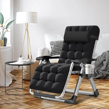 Set of 2 Zero Gravity Outdoor Lounge Chairs 1