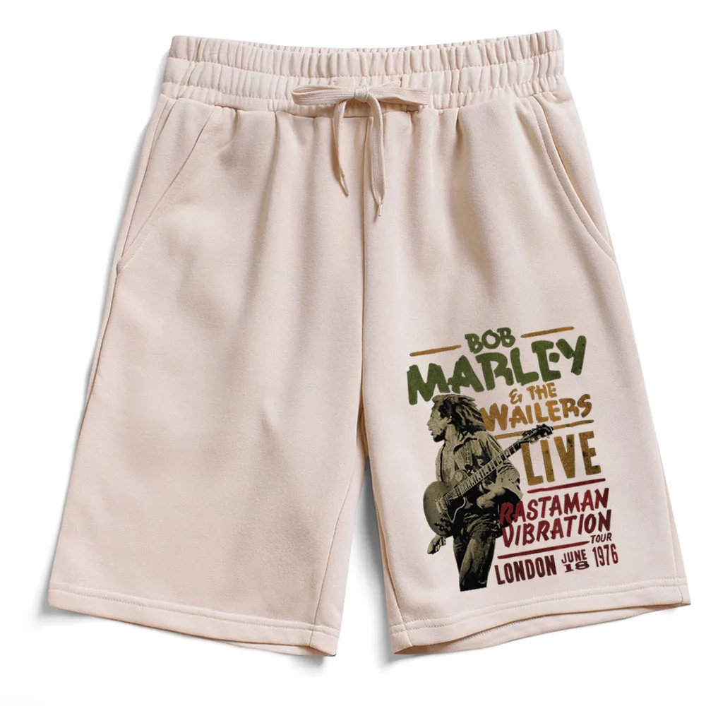 Bob Marley Wailers Live  Beach Cotton Hip Hop Gift Short Bob Marley One Love Pants Trousers 4