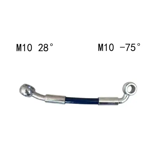 Universal Motorcycle Stainless Steel Braided Brake Hose AN3 Reinforced Front Rear Hydraulic Scooter Brake Clutch Pipe M10 Banjo - Image 19