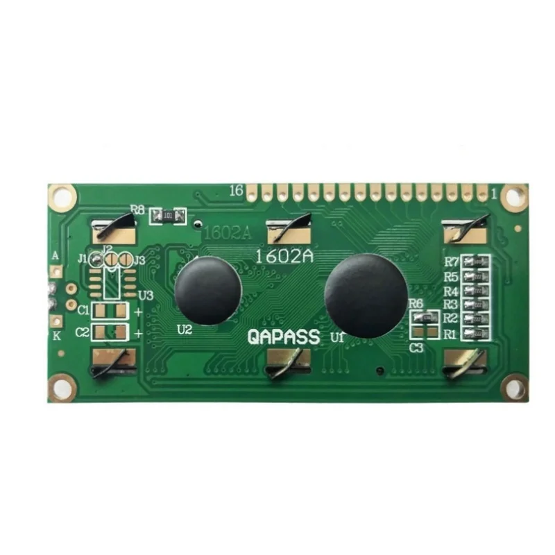 LCD1602 Module 16x2 Character LCD Display Module Blue/Green Screen IIC/I2C 5V Green Screen and White Code