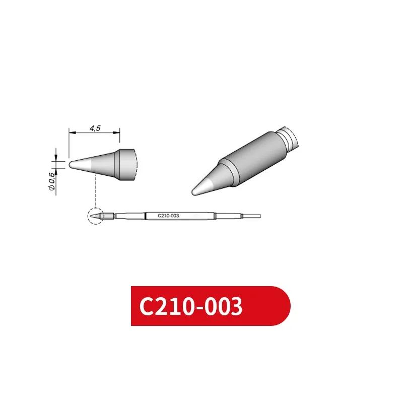 C210 003 Soldering Tips for JBC SUGON AIFEN Soldering Station Solder Iron Tips For T210 Handle 028 001 014