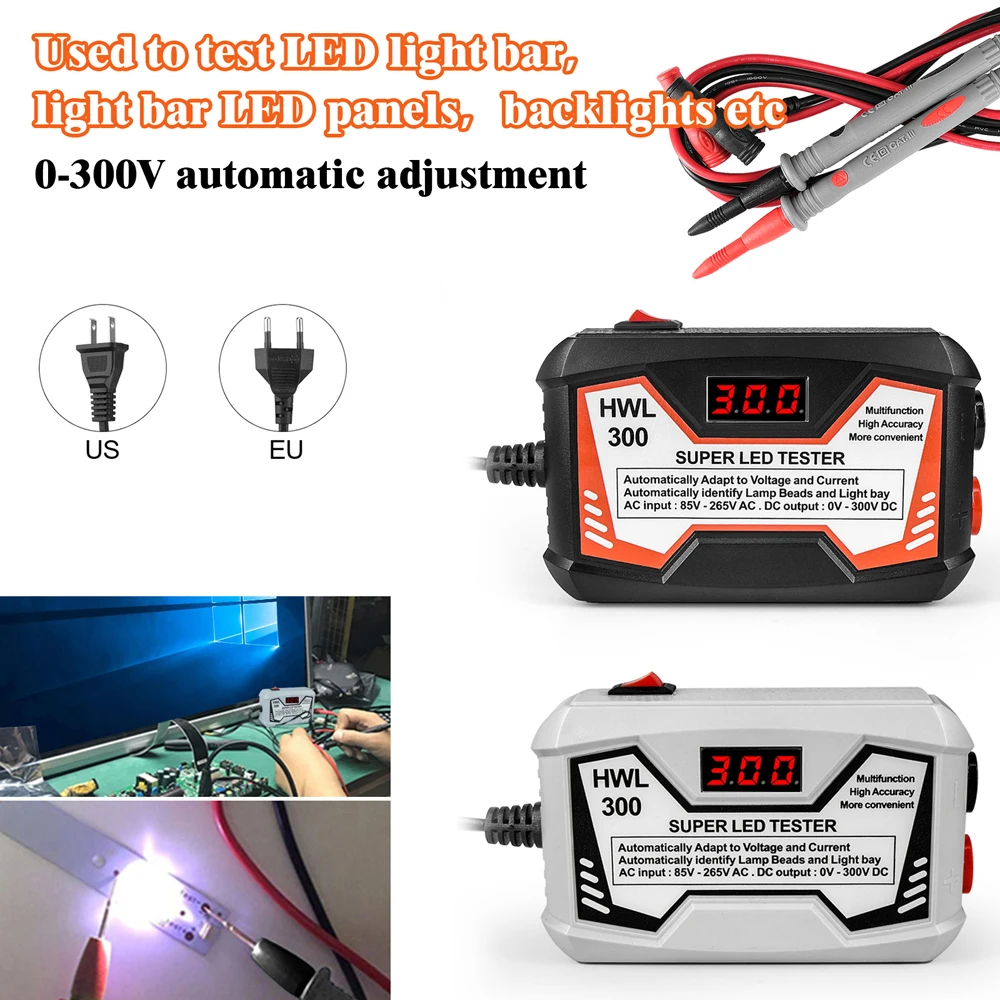 Multipurpose LED Strips Lamp Beads Test Tool 0-300V Output 18W LED Lamp TV Backlight Tester TV Maintenance Detection Device