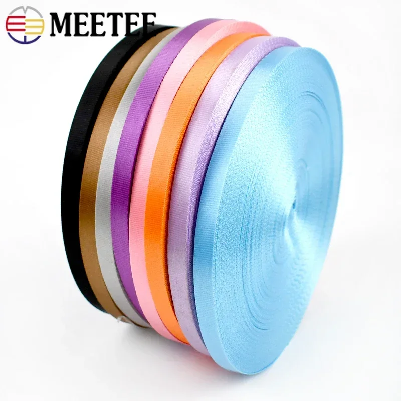 5Meters 20/25/32/38/50mm Thick 1mm Nylon Webbing Tape for Strap Safety Belt  Knapsack Ribbon Band DIY Strapping Bias Binding