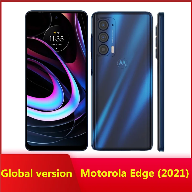 

Оригинальный разблокированный телефон Motorola Moto Edge (2021) XT2141 6 ГБ ОЗУ + 128 ГБ Восьмиядерный 6,8 МП 5000 дюйма искусственный смартфон мАч Android 10 телефон