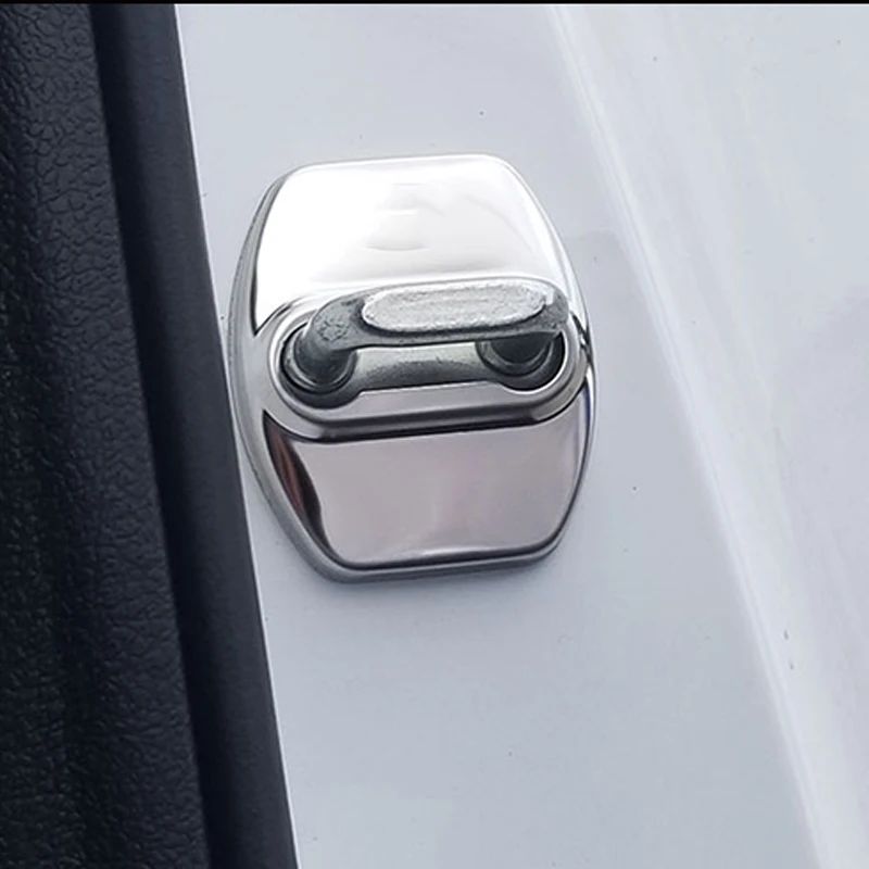 Stainless Steel Door Lock Buckle Protection Protective Cover trim For Kia Sportage 4 QL car Accessories