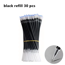 Vibrant Gel Pen Set - Black, Blue & Red - 0.5mm Bullet Tip for School & Office Supplies (10)