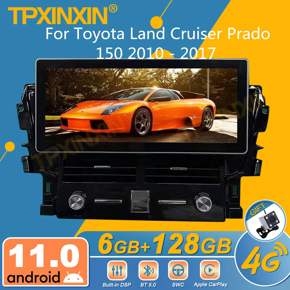 

Автомагнитола 2DIN для Toyota Land Cruiser Prado 150 2010-2017, мультимедийный плеер с GPS Навигатором