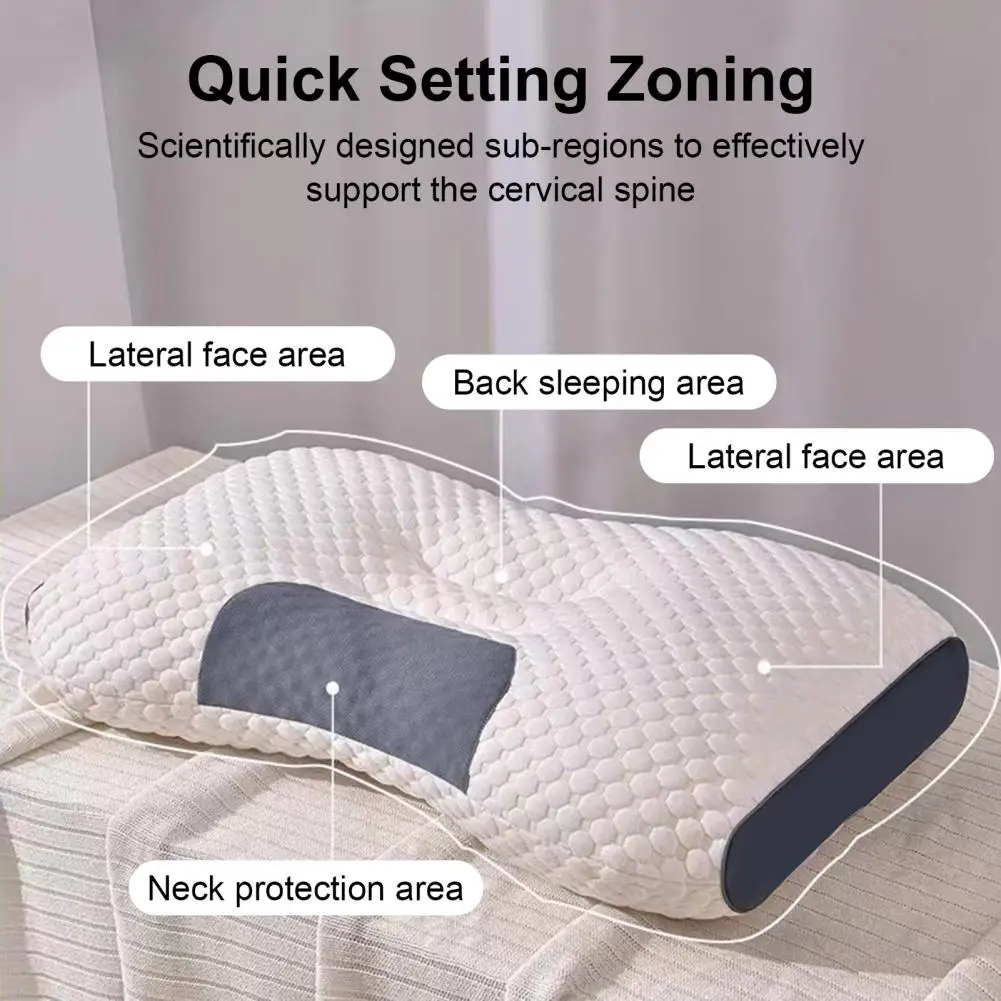 3D Cervical Orthopedic Neck Pillow Massage Pillows Stress Relief Neck Support Guard Massage Pillow Health Care Sleeping Pillow 4