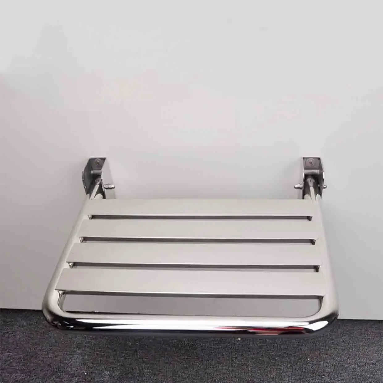 High-quality 304 Stainless Steel Shower Folding Seat Bath Shower Wall Chair Bathroom Stool Household Wall Mounted Bath Chair 3