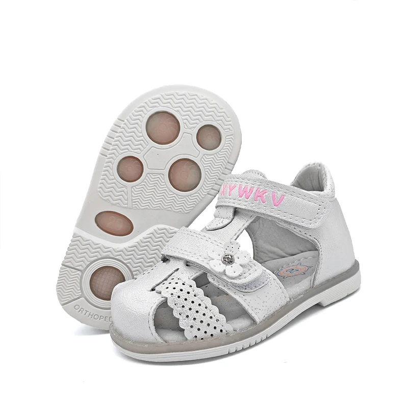 FASHION1pairFlowerPULeatherOrthopedicChildrenSandalsarch