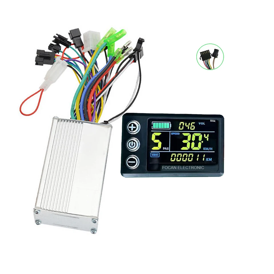 Ebike Brushless Controller Panel 24/36V/48V/52V/60V 350W