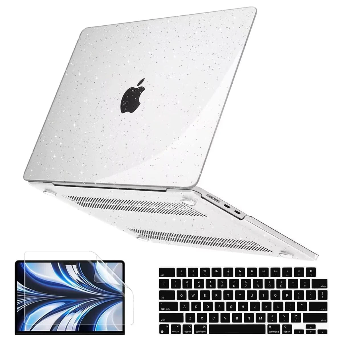 EGYAL Macbook Air 15 M2 Hava 13.6 2022 Pro 13 inç Kılıf için M1 Pro 14 16 Kapak M1 Hava 13 A2337 Sert Kabuk