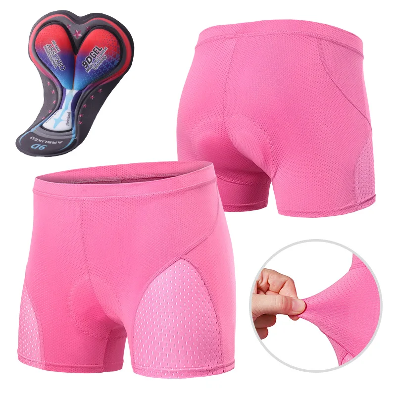 ARSUXEO Women's Cycling Underwear Cycling Shorts Bicycle MTB Shockproof Gel Padded Road Mountain Breathable Mesh Bike Underpants