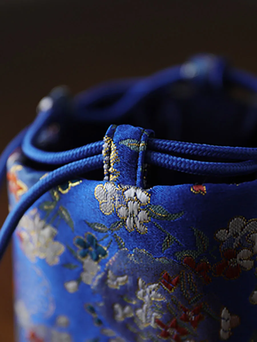 Weaving brocade thickened silk to store travel bag, tea pot, tea cup, tea set, tea pot, cloth bag
