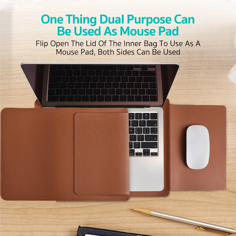 13 14 15 16 Inches High Capacity Laptop Four-Color Bag Cover PU Leather Sleeve Case For Ipad Laptop Fashion Leather Cover