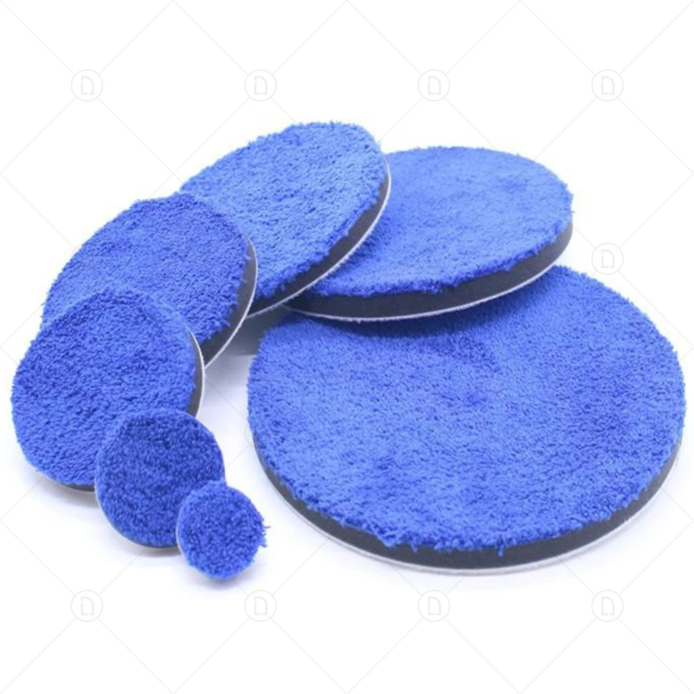 Microfiber Polishing Pad 3/4/5/6/7 Inch Removing Waxing Sponge Kits For Car Cleaning Buffer Pads For Orbital Polisher car polishing pad car polish pad car polishing sponge polishing sponge set