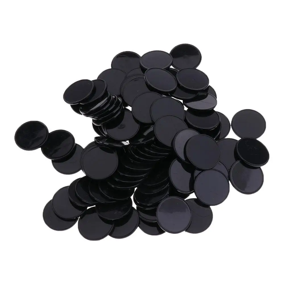 Plastic Poker Chips Bingo Board Games Markers Tokens Kids Counting Toy Family Club Party Supplies 100 Pcs