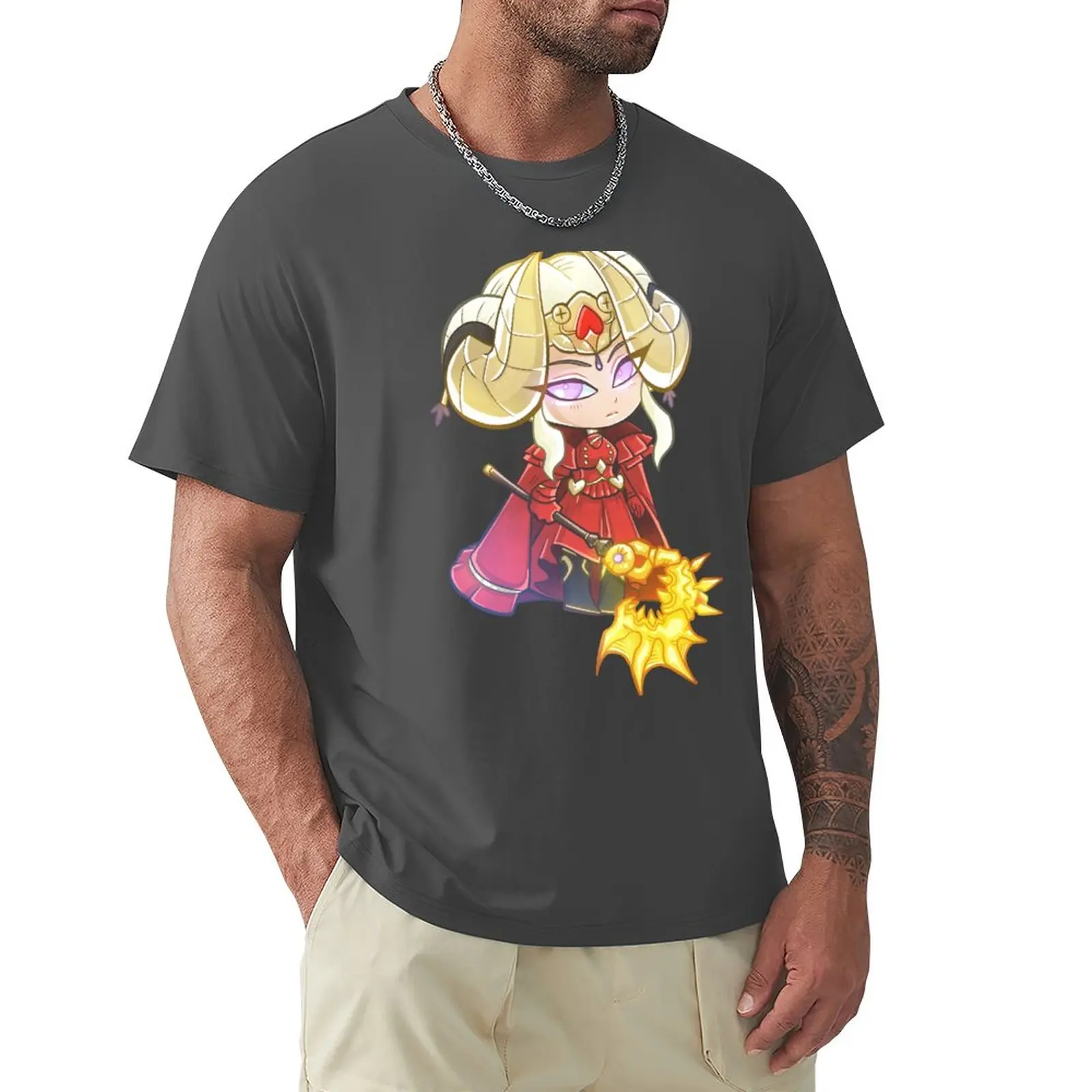 Emperor Edelgard - Fire Emblem Three Houses - Chibi Cutie T-Shirt Blanks Funnys Ad Asciugatura Rapida T-Shirt Oversize Da Uomo