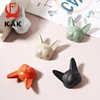 KAK Bulldog Design Wall Hanging Hooks Coat Hook Bag Hat Rack Rackers Zinc Alloy Wall Decorations for Kis Hardware Fittings 2