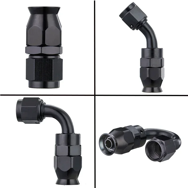 12Pcs Universal AN Hose Fittings Kit (AN3-AN10, Straight/45°/90°) 3
