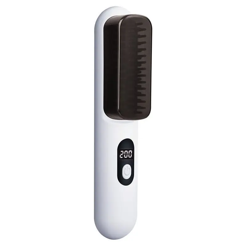 Wireless Rechargeable Portable Travel Hair Comb Household Negative Ion Straight Hair Tool with Sub-Anti-Static Feature