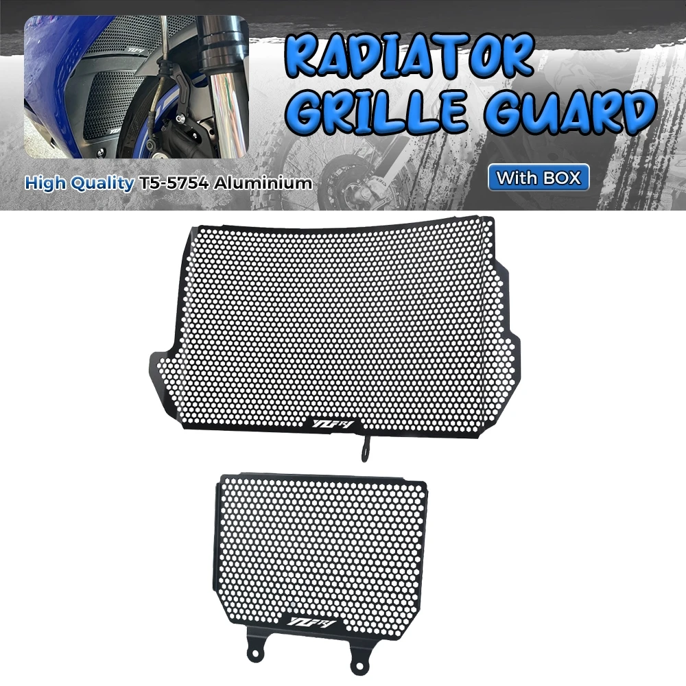 

2024 For Yamaha YZFR1 YZF-R1 YZF-R1M 2015-2023 Motorcycle Radiator Grille Guard Cover Oil Cooler Guard Protector YZFR1M YZF R1 M