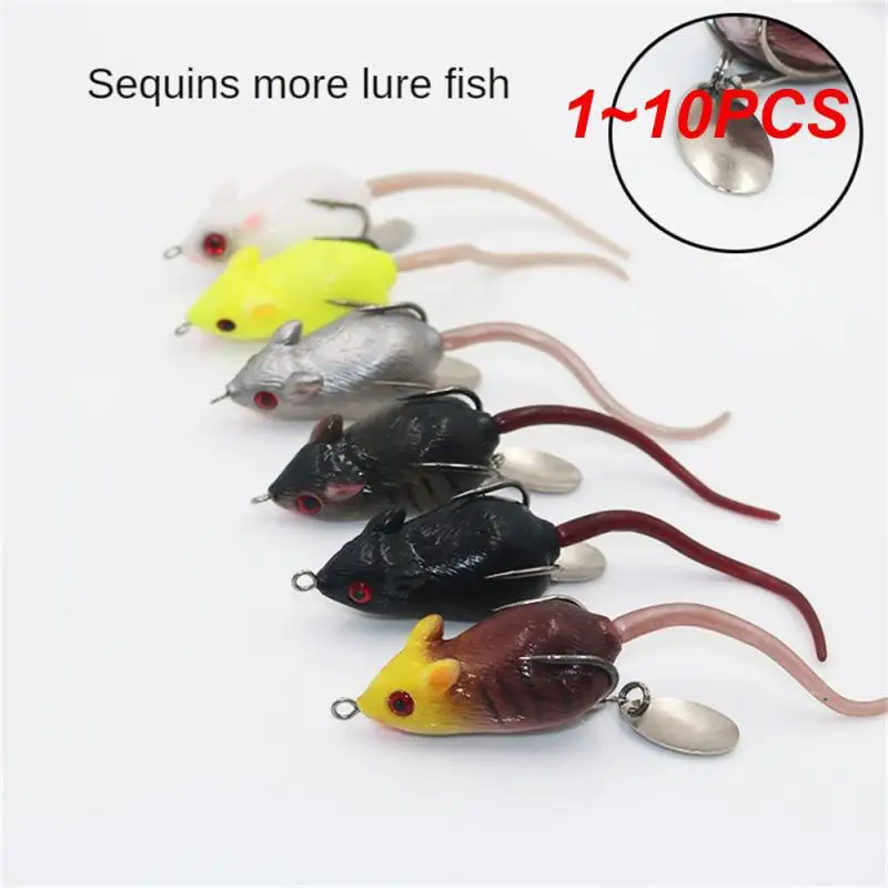1 ~ 10Pcs 10.5G Rat Frog Fishing Lure Artificiale Soft Tube Bait Plastic Fishing Lure Con Ami Da Pesca Pesce Gatto Jigging Esche
