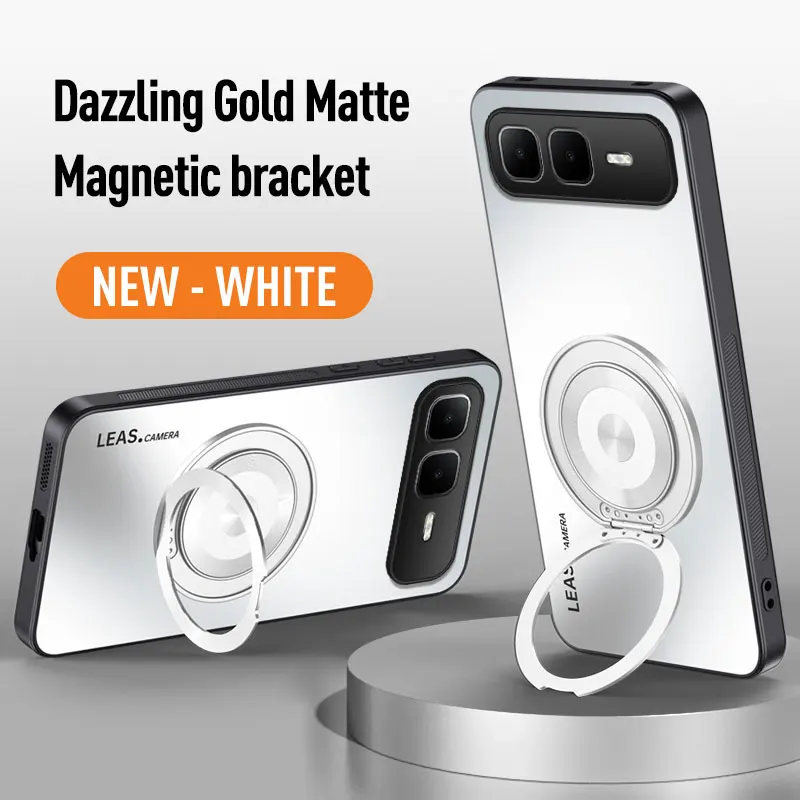 Magnetic Ring Stand Phone Case with Magsafe and Lens Protection