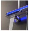 SDSN Piano Digital Bathroom Shower Set Hot Cold Bathroom Faucet Accessories Rain Shower Head Thermostatic Digital Shower System 4