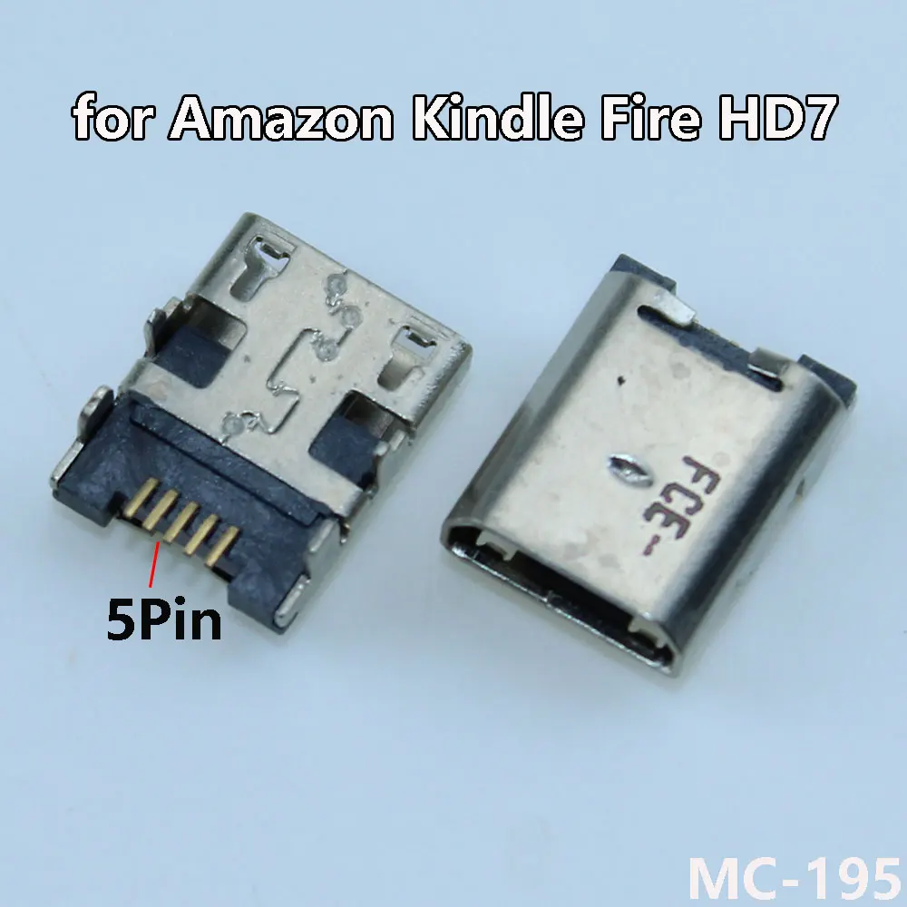 

2pcs/lot Micro USB Jack Connector for Kindle Fire HD7 SQ46CW HD6 PW98VM charging port tail plug