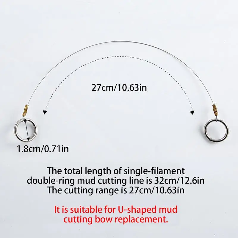 Wire Cheese Cutter Reusable Cutting Pottery Tools Multifunctional Dough Wire Cutter Portable Pottery Supplies For Men Women
