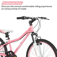 Hiland 24 pouces VTT pour enfants de 7 ans, fourche à suspension avant, vélos pour enfants pour garçons et filles, plusieurs couleurs 4