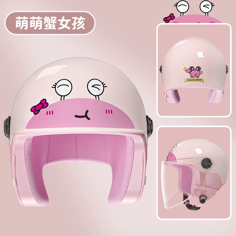 thumbnail image 1 of Casco infantil XK para niña y niño con dibujos animados, certificado 3C, para coche, motocicleta y verano, 1 of 5