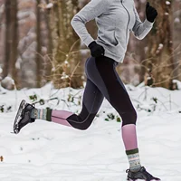 5 Pairs Women's Autumn Winter Wool Socks Warm Soft Mid Length Socks Ultra Thick Harajuku Women's Antifreeze Cashmere Short Socks 4