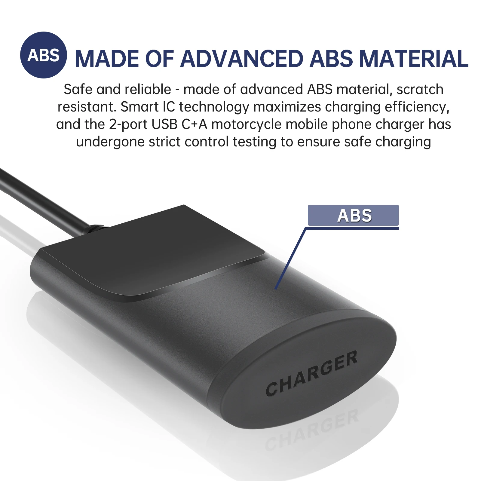 오토바이 충전기 30W USB-C QC3.0 충전기, IP67 방수 핸들 바 장착 브래킷, 디지털 카메라 휴대폰 충전기