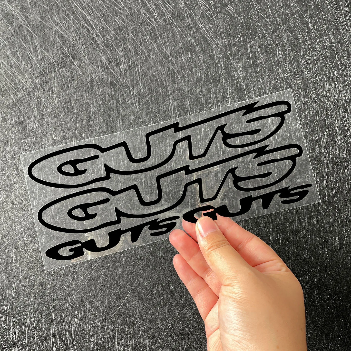 반사형 GUTS 고딕 그래피티 방수 스크래치 방지 비닐 스티커 (자동차, 오토바이, 트럭용)
