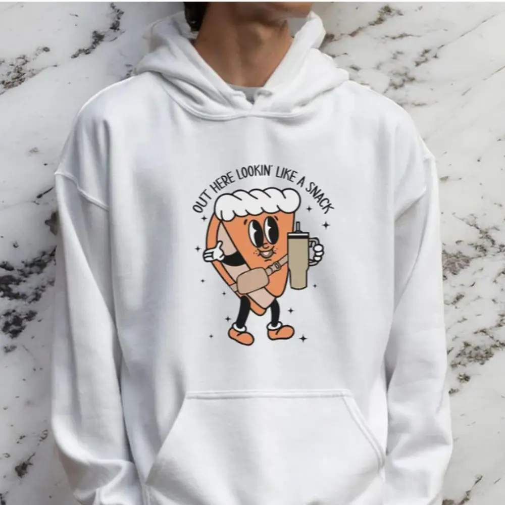 Looking Like a Snack Hoodie Funny Christmas Pullover Gift for Women Trendy Crewneck Female Sweatshirt  Luxury Designer Sweater