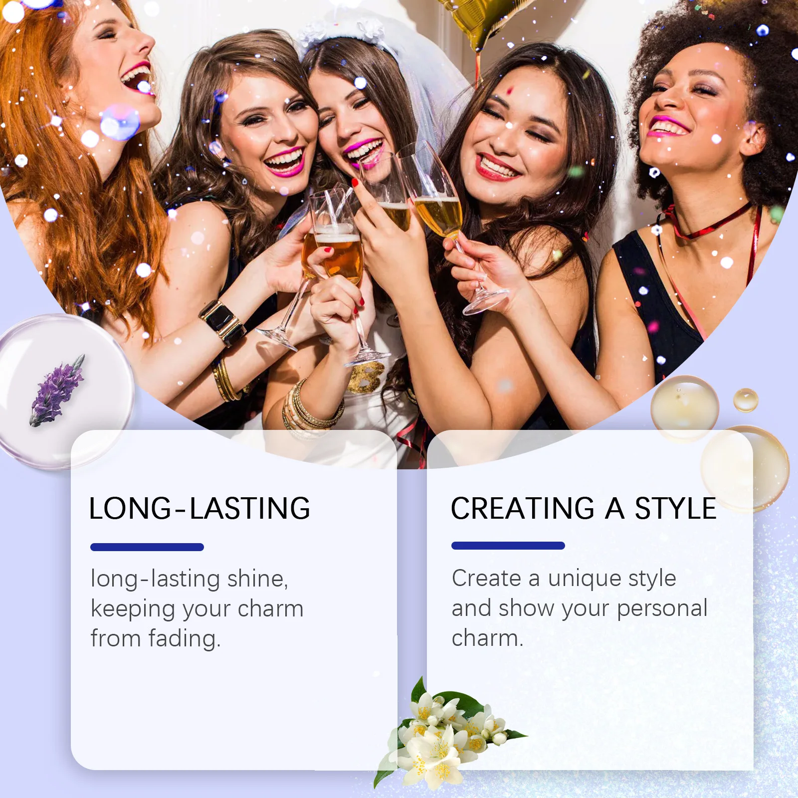 EELHOE Blue Glitter Mist Collarbone Highlight Skin Brightening Glitter Party Festive Makeup Aid Face Glitter Body Spray Cosmetic 4