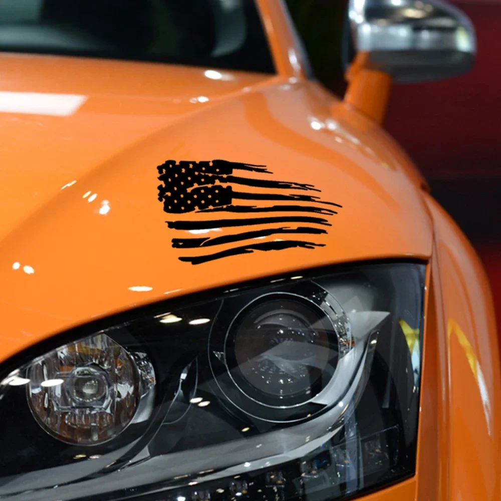 USA Bandiera americana Adesivi per auto Styling Paraurti Finestra Specchietto retrovisore Auto Racing Tuning Adesivo Decalcomania in vinile Accessori auto - Image 2