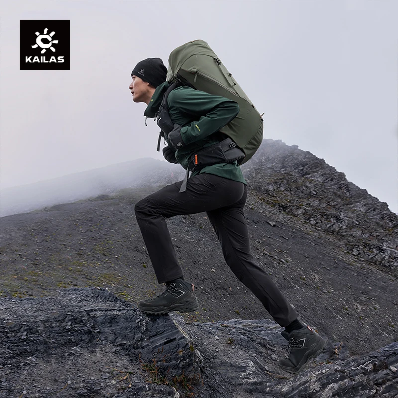KAILAS 남성용 T10-M 코듀라 강화 방풍 소프트쉘 팬츠, 하이킹을 위한 내구성과 보호 기능 KG2439302