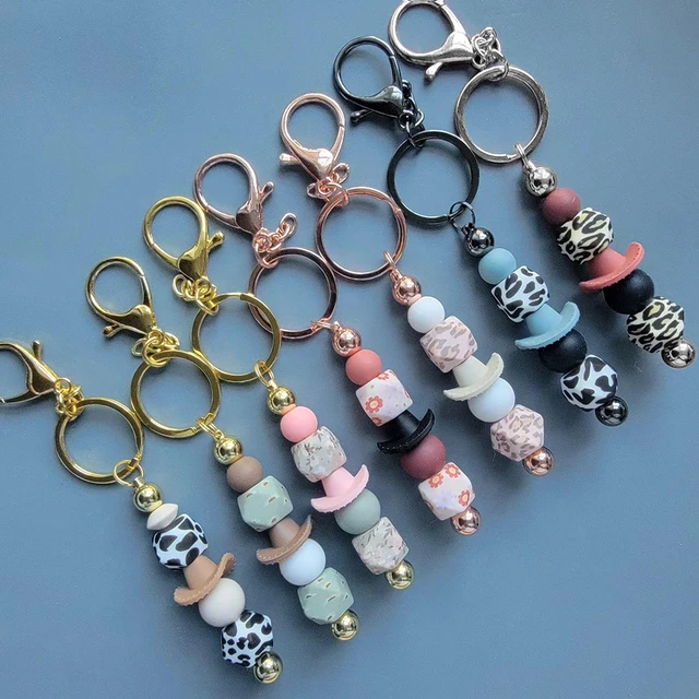 Lobster Hook Keychains Blanks Bulk Kit - Metal Keychain Bars With Lobster Hooks For DIY Pendant Making Beadable Keychain