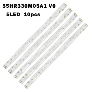 10pcs 5LEDs LED Backlight Bar For THOMSON 55UB6406 55UB6406W LV550NDEL MA4CLB5505HR3KT4 TMT-55E5800-10X5-3030C-V2 4C-LB5505-YH1 1