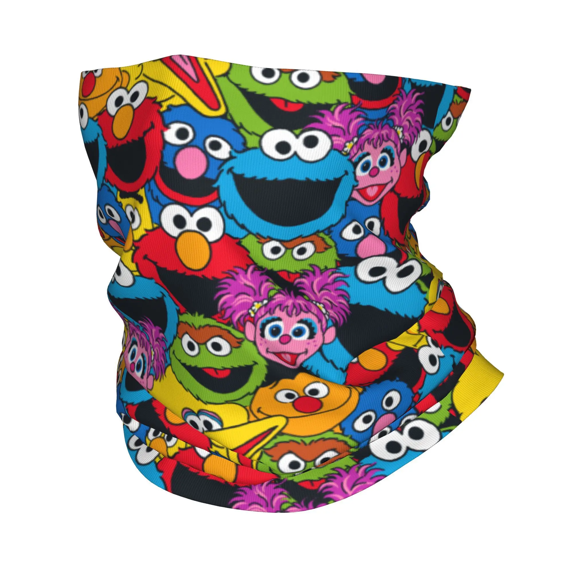 Cute-S-Cookied-S-Monstered Bandana Neck Gaiter Printed Balaclavas Mask Scarf Warm Cycling Outdoor Sports Men Women Windproof
