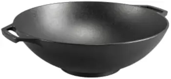 14-Inch Pre-Seasoned Cast Iron Wok 1