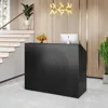 Modern 47" Front Desk, Wood Reception Desk Retail Counter for Salon, Home Office, Sturdy and Stable, Modern Reception Desks 1