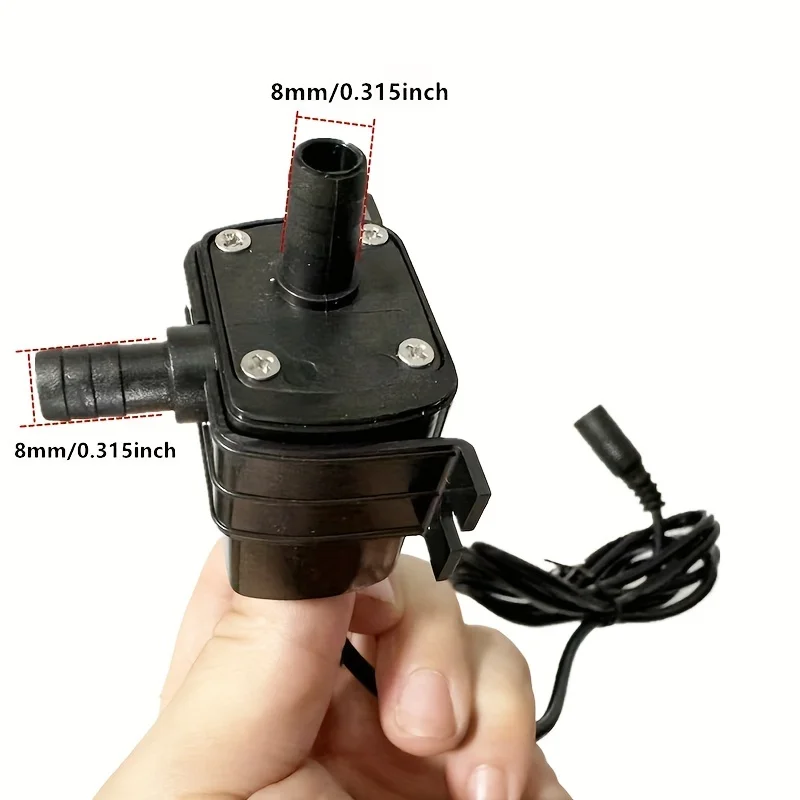 워터 펌프 12v 풀 펌프 5V USB 플러그 4.8W 240L/H 수족관 rockery 분수 pums 전원 공급 장치 3A에 적합한 애완 동물 워터 펌프