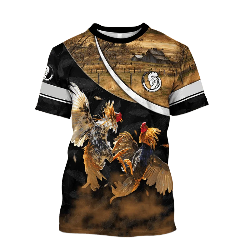 

Unisex Rooster GraphicMens T-Shirts for Men 3D Printed Casual Short Sleeve Tops Oversized Tee T Shirt New Personality Clothing